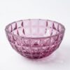 Tô pha lê kim cương Crystal Bohemia 28cm màu hồng