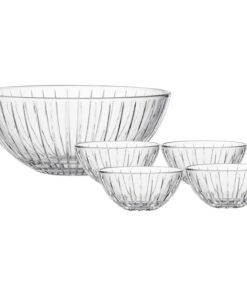 Set 5 bát Spiegelau Milano 2730195 Salad Bowls (gồm 1 bát lớn 24,5cm + 4 bát nhỏ 13cm)