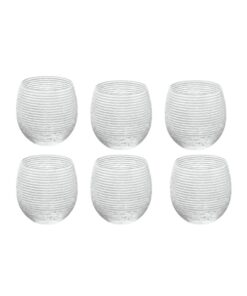 Set 6 cốc IVV Bicchieri Acqua Multicolor màu trắng