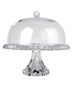 Chân bồng pha lê Rogaska Crown Jewel 30cm màu trắng
