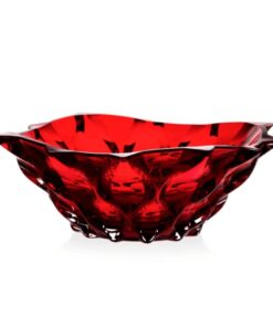 Tô pha lê Bohemia Samba đỏ 30.5cm