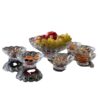 Set 7 bát pha lê mài Bohemia - 1 mâm bồng lớn 25cm , 6 bát nhỏ 13cm