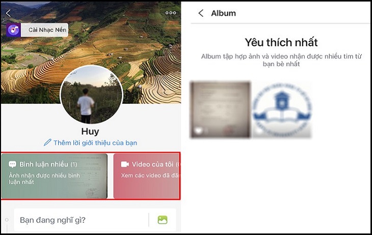 Xem và chọn album với những chủ đề khác nhau