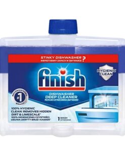 Dung dịch vệ sinh máy rửa bát Finish 250ml - màu xanh ( thùng 12 chai )
