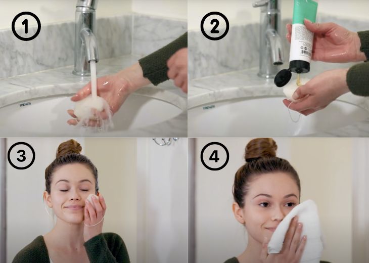 Cách sử dụng bọt biển rửa mặt
