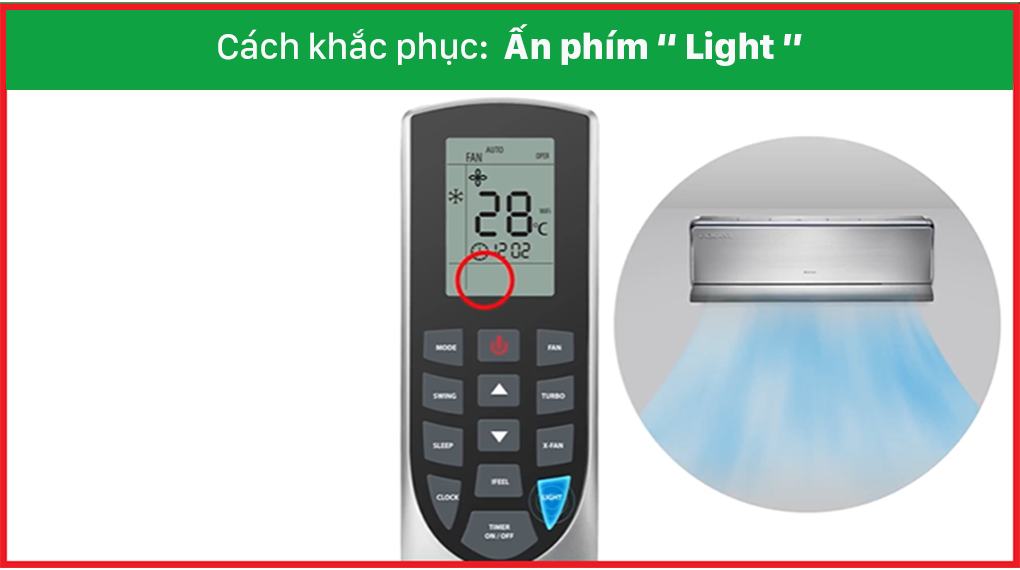 Cách khắc phục: Nhấn nút