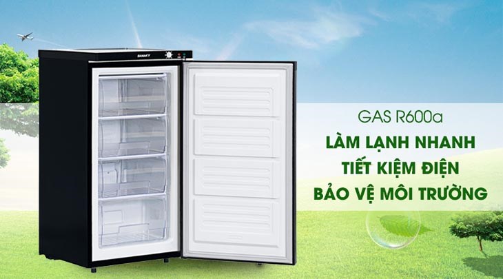 Tủ đông mini Sanaky an toàn, thân thiện với môi trường