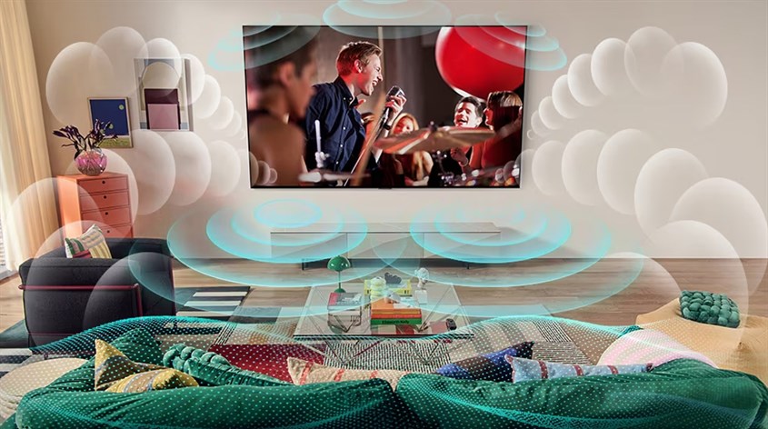 Công nghệ Dolby Atmos tạo ra âm thanh vòm mạnh mẽ, phát tán ra khắp không gian