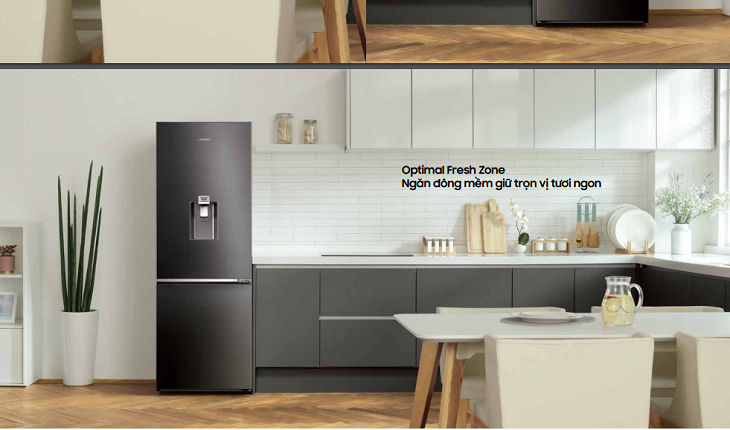 công nghệ ngăn đông mềm Optimal Fresh Zone tủ lạnh samsung