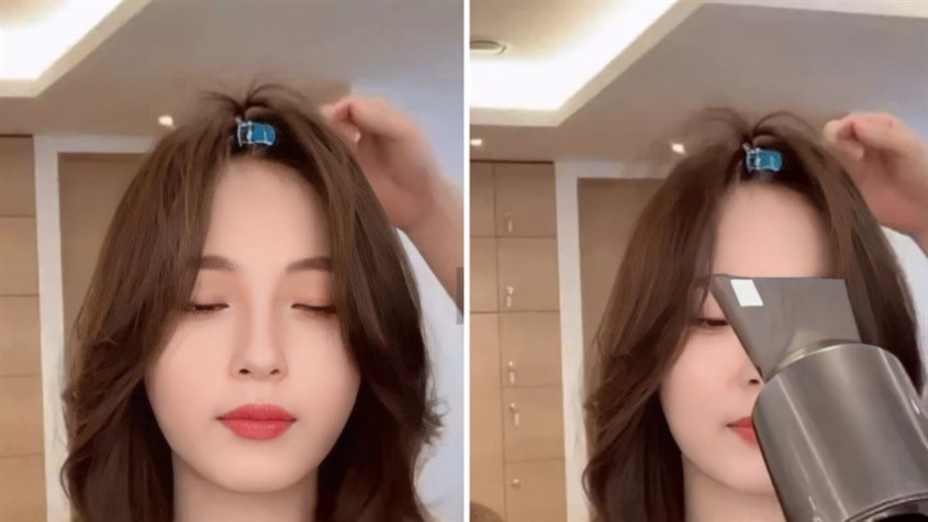Bạn có thể sử dụng kẹp mỏ vịt với máy sấy tóc để tạo độ phồng cho tóc