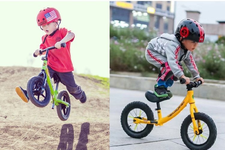 Đi xe thăng bằng giúp bé rèn luyện và phát triển thể chất