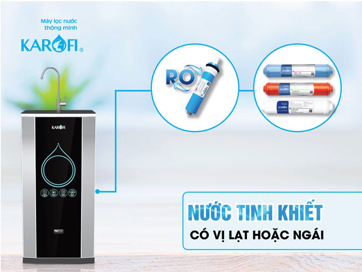 Tại sao nước đầu ra có vị lạt hoặc ngái?