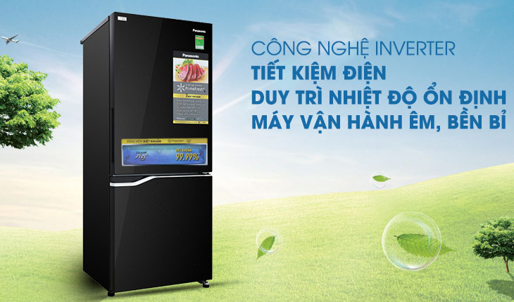 Công nghệ Inverter trên tủ lạnh Panasonic Inverter 255 lít NR-BV280GKVN