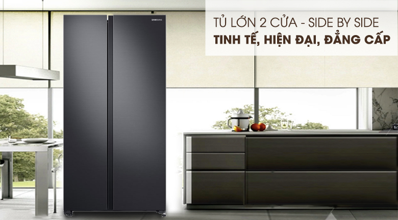 Tủ lạnh Samsung Inverter 655 lít RS62R5001B4/SV