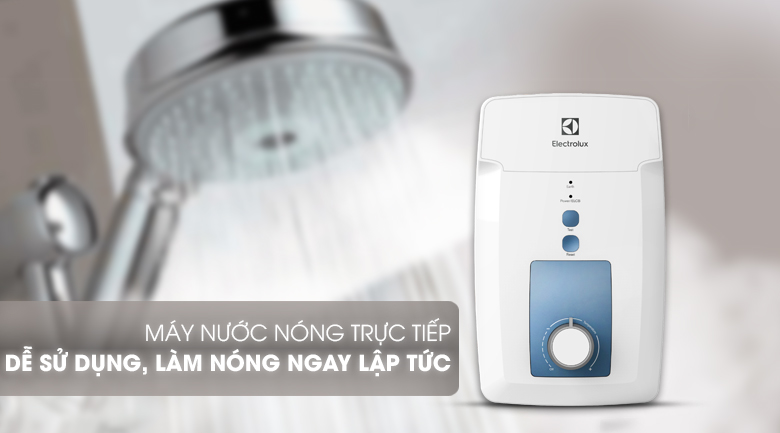 Máy nước nóng trực tiếp Electrolux 4500W EWE451GX-DWB hỗ trợ làm nóng nước nhanh