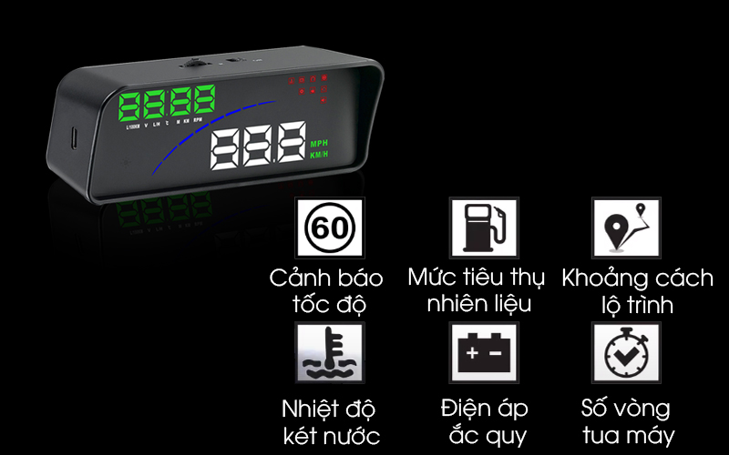 Hiển thị tốc độ vòng tua máy