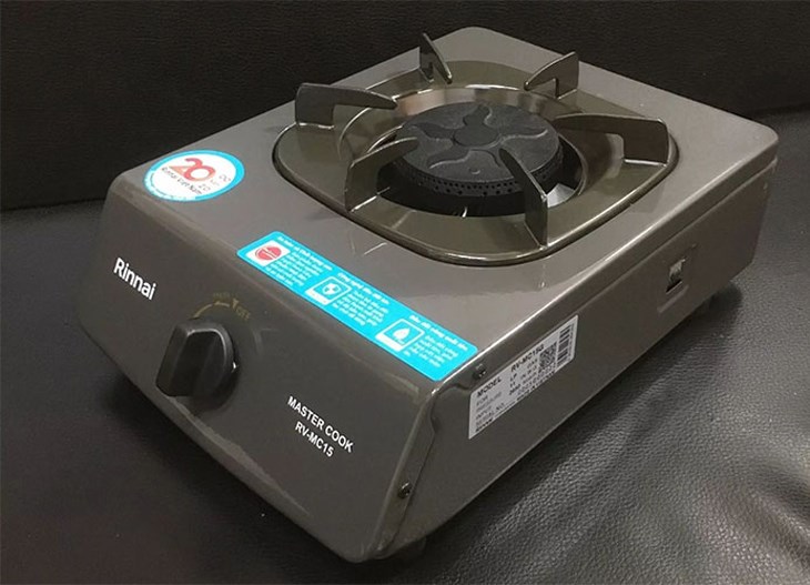 Bếp ga đơn Rinnai RV-MC15G có kích thước nhỏ gọn, tiết kiệm không gian bếp
