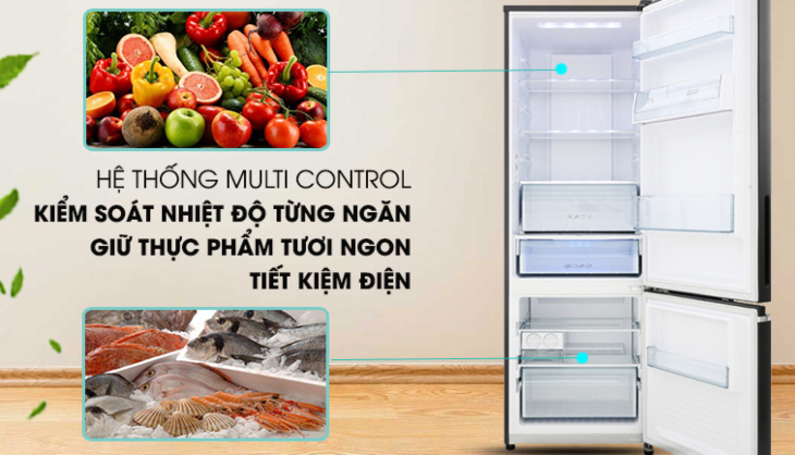 Hệ thống Multi Control trên tủ lạnh Panasonic Inverter NR-BV280QSVN