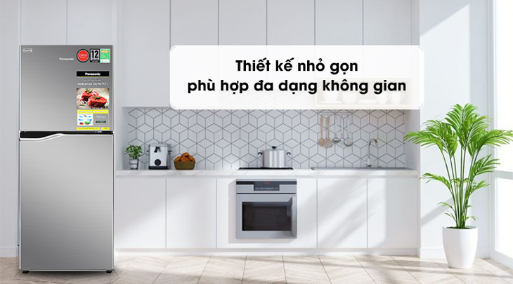 Tủ lạnh Panasonic Inverter 170 lít NR-BA190PPVN - Thiết kế
