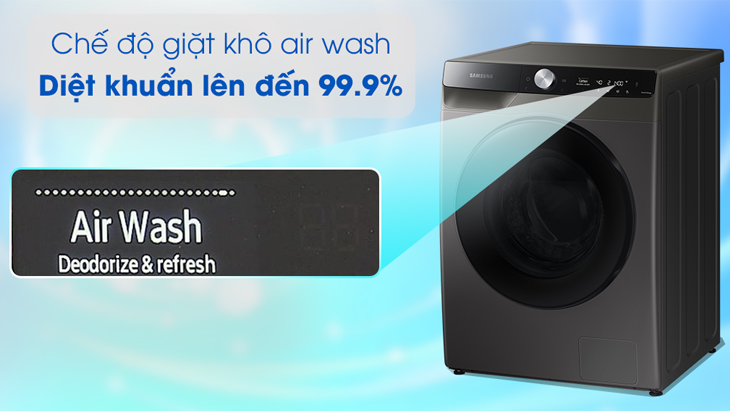 Máy giặt Samsung được tích hợp công nghệ giặt khử mùi & kháng khuẩn Air Wash