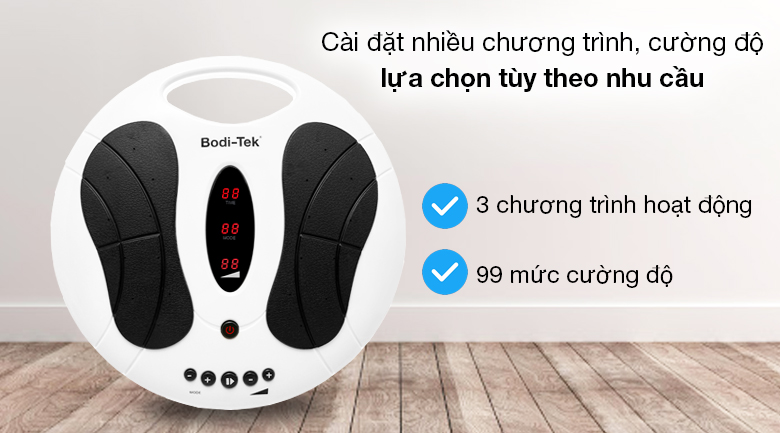 Máy massge chân Rio Tek CRBO3 sở hữu 3 chương trình hoạt động để bạn thoải mái lựa chọn