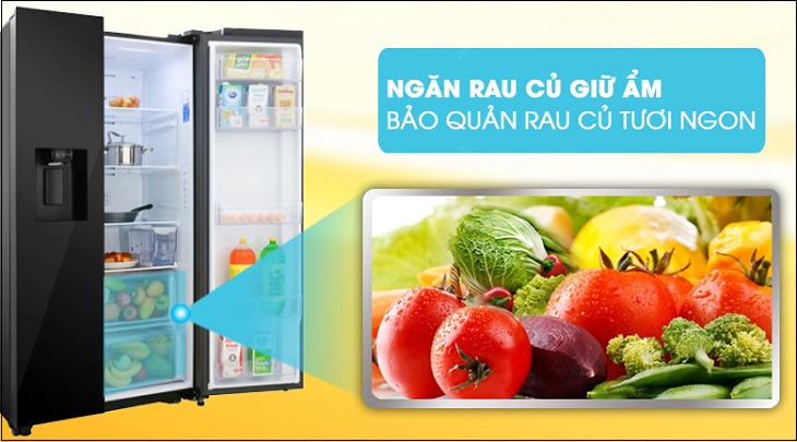 Có ngăn chứa rau riêng biệt