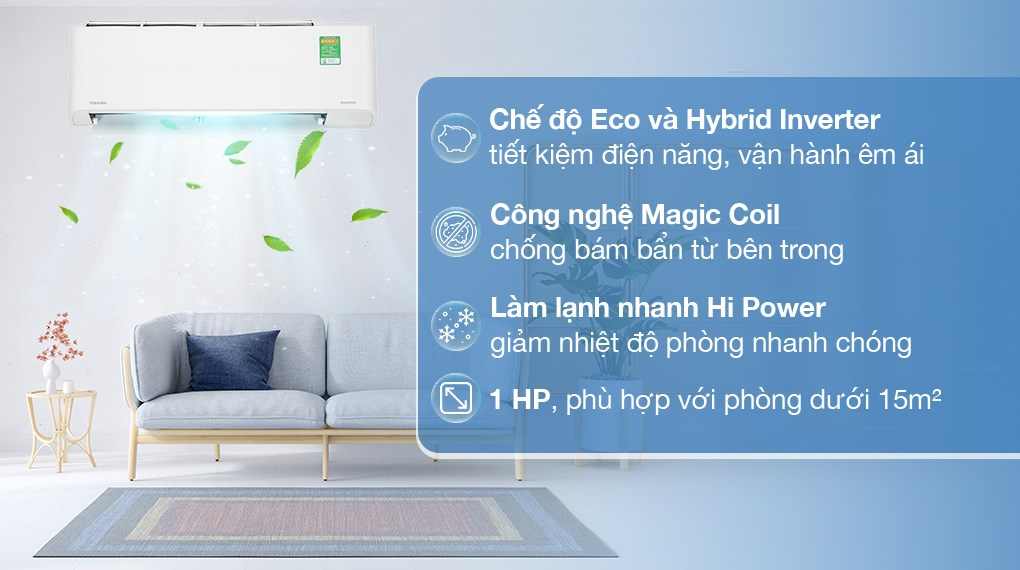 Điều hòa Toshiba Inverter 1 HP RAS-H10Z1KCVG-V