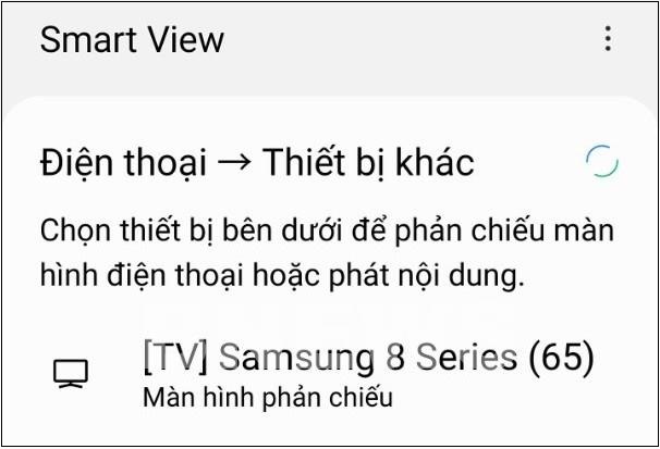 Chọn tên tivi mà bạn muốn kết nối