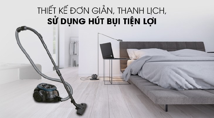 Máy hút bụi dạng hộp Samsung VC18M21M0VN/SV-N có công suất lớn 1800W, giúp tiêu diệt muỗi đáng kể