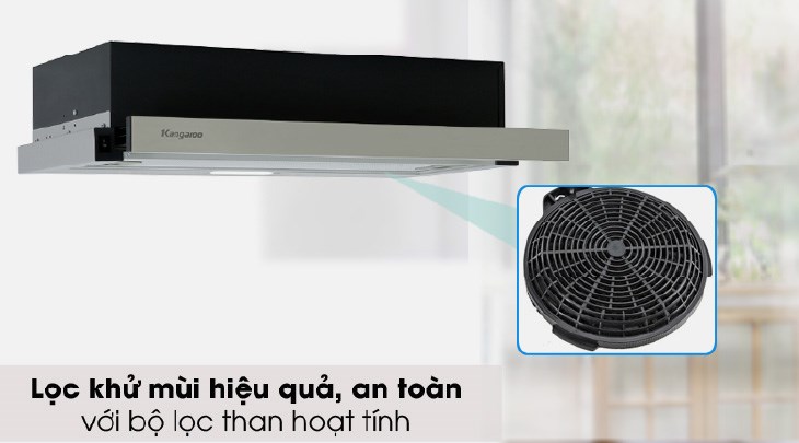 Máy hút mùi âm tủ Kangaroo KG70BH1 giúp tiết kiệm thời gian dọn dẹp nhà bếp
