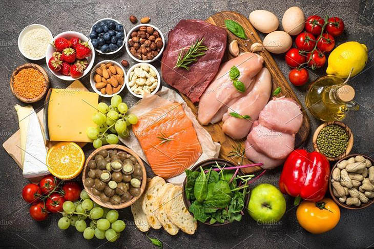 Cần có chế độ ăn phong phú và lành mạnh để có kết quả tập luyện tốt nhất