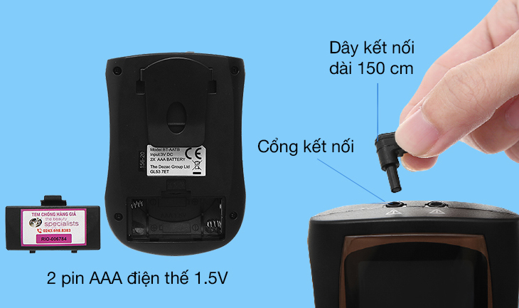 Khi hoạt động không được để máy bị ướt