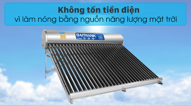 Máy nước nóng năng lượng mặt trời Đại Thành 300 lít Classic 58-28