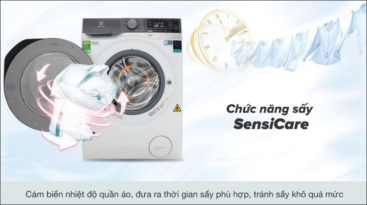Công nghệ sấy quần áo SensiCare