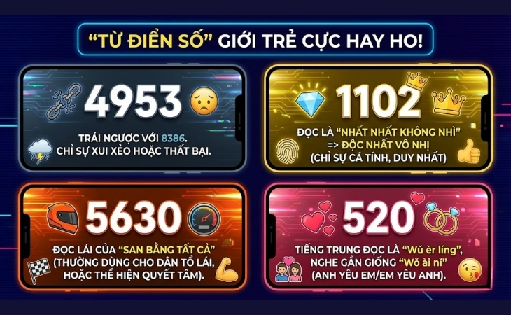 Bên cạnh 8386, còn rất nhiều con số mang ý nghĩa rất thú vị