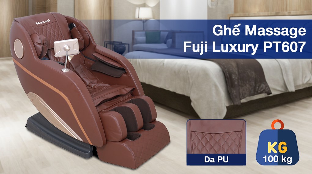 Ghế Massage Fuji Luxury PT607 nên được sử dụng khoảng 2 lần/ngày là mỗi lần không quá 30 phút để đạt hiệu quả tốt nhất