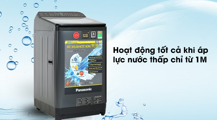 Hoạt động tốt cả khi áp lực nước thấp chỉ từ 1M