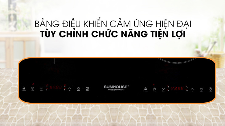 Bảng điều khiển cảm ứng, thao tác dễ dàng