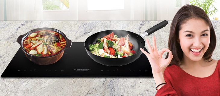 Bếp từ hồng ngoại lắp âm Sunhouse SHB9105MT có thiết kế sang trọng, thời thượng