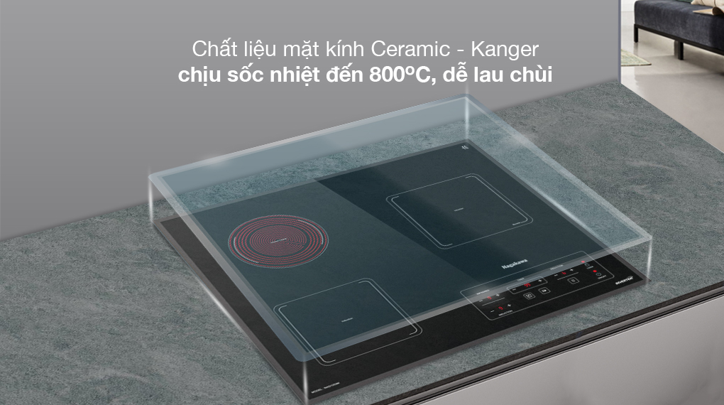 Bếp điện từ Nagakawa được thiết kế tinh xảo, sang trọng