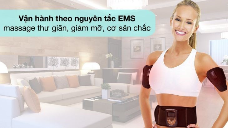 Đai massage bụng điện xung Rio Beauty Tek BT-AATB  giúp cơ bụng được săn chắc, đánh bay lượng mỡ thừa