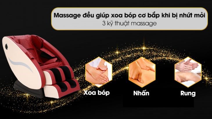 Ghế massage toàn thân Airbike Sports MK-119 giúp làm giảm đau nhức mỏi hiệu quả