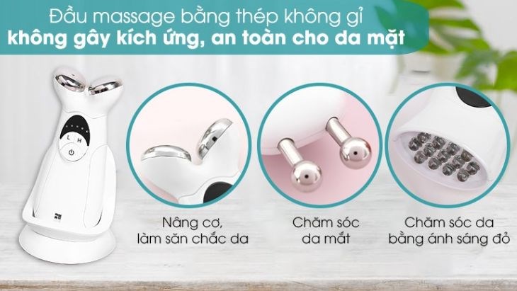 Máy massage nâng cơ và cải thiện sắc tố da Lifetrons EP-400 được làm từ chất liệu an toàn