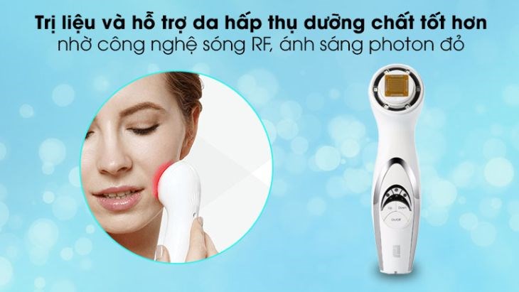 Máy massage nâng cơ và tái tạo da chuyên sâu Lifetrons RF-700 trang bị công nghệ sóng RF giúp hấp thu dưỡng chất tốt