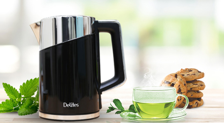 Bình đun siêu tốc Delites 1.7 lít ST17DB01 Màu Đen