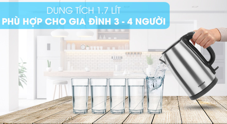 Bình đun siêu tốc Toshiba 1.7 lít KT-17SH2NV