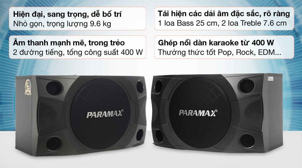 Cặp Loa Karaoke Paramax LX-850
