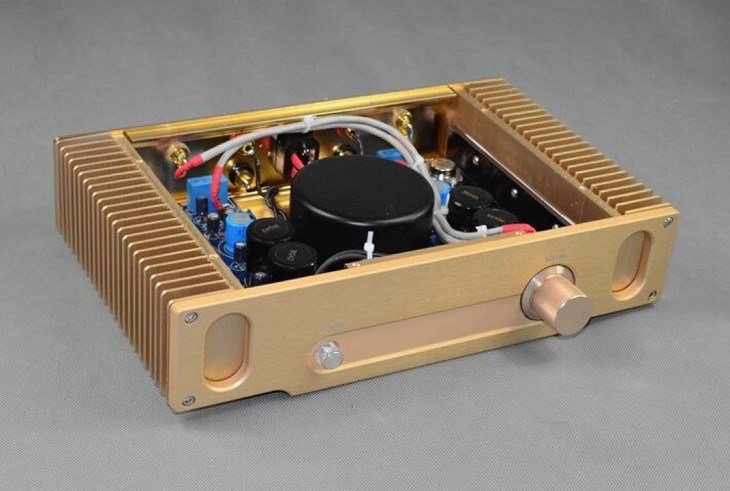 Amply bán dẫn mạch Class A Hood 1969 HiFi Stereo 18W+18W