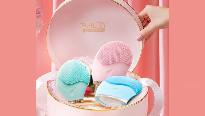 Máy rửa mặt BIBURY sử dụng công nghệ sóng âm hiện đại