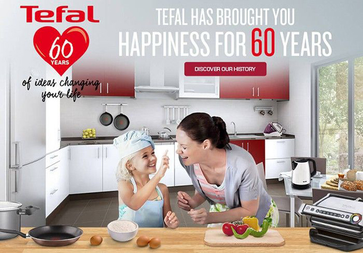 Các sản phẩm của Tefal nổi bật với thiết kế đẹp mắt, mẫu mã đa dạng